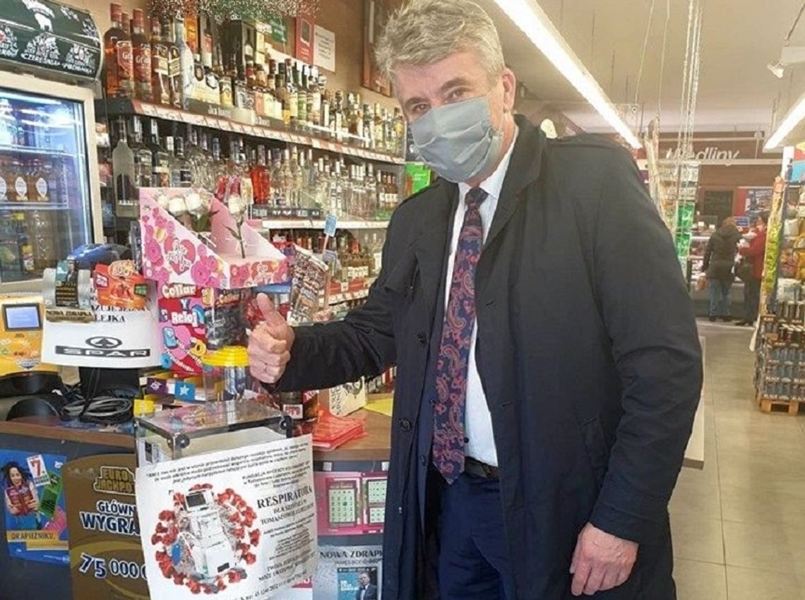 Tomaszów Lubelski: Burmistrz wspiera zbiórkę na respirator dla szpitala