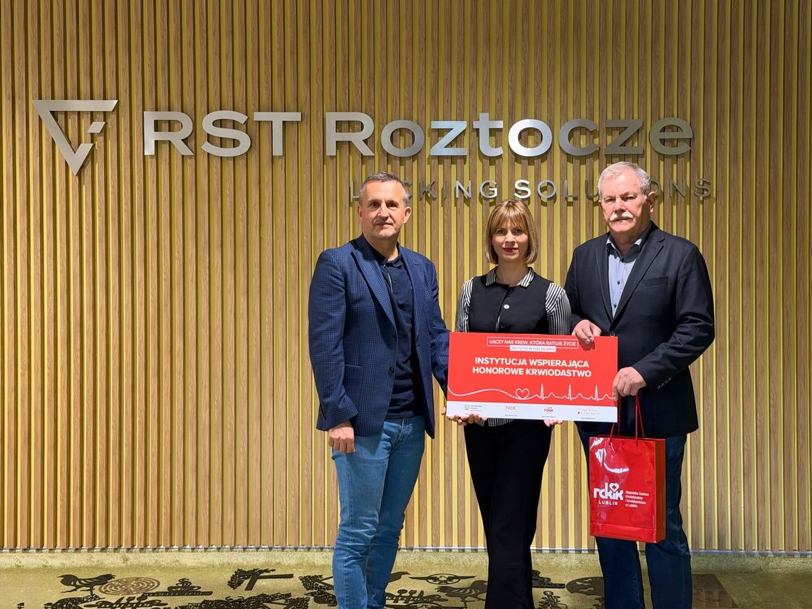 Tomaszów Lubelski: Co piąty pracownik RST Roztocze jest krwiodawcą. RCKiK podziękowało Na dzień 30 września 2026 roku w RST Roztocze jest 208 krwiodawców 188 mężczyzn i 20 kobiet.