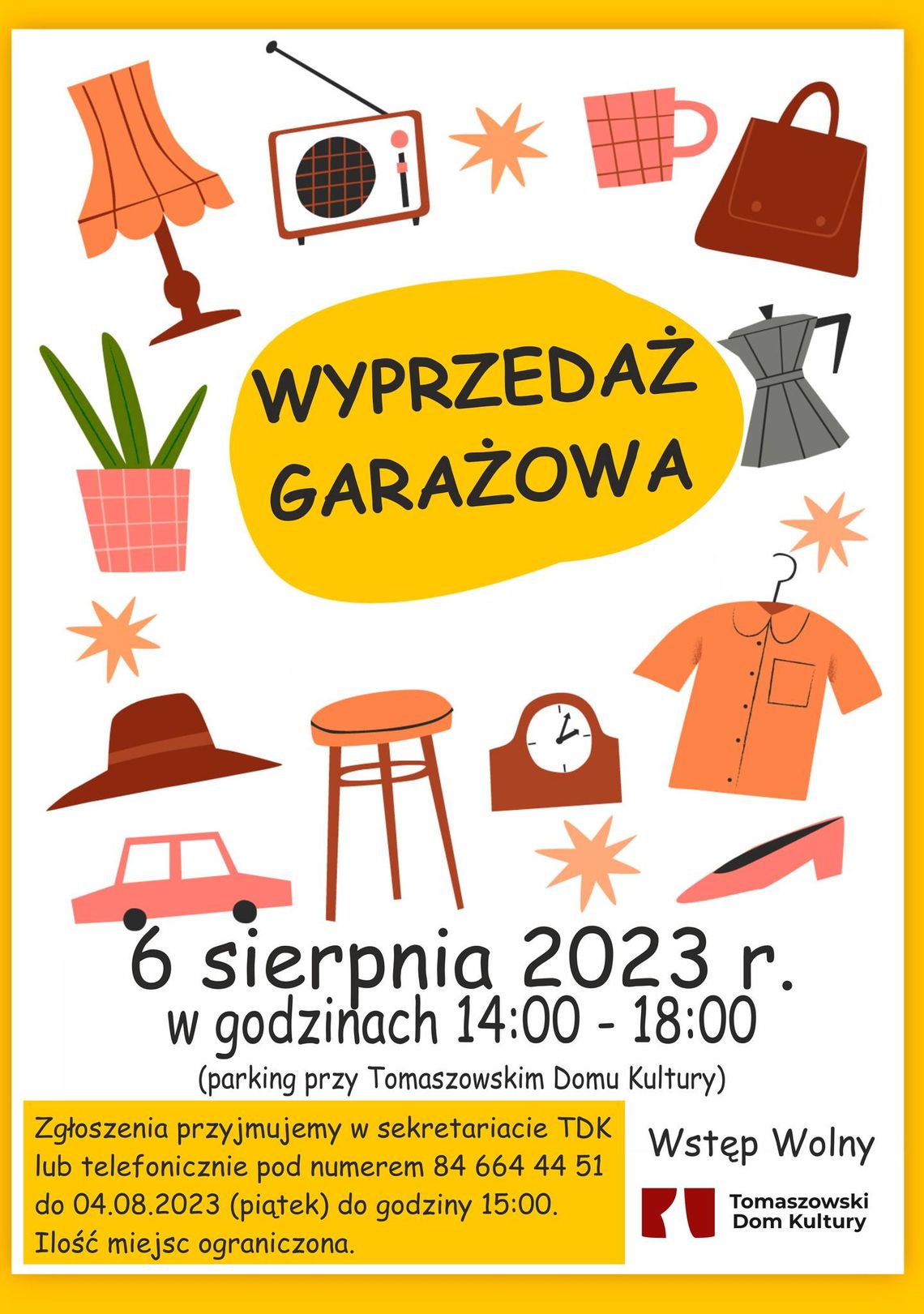 Tomaszów Lubelski: Garażowa wyprzedaż już 6 sierpnia