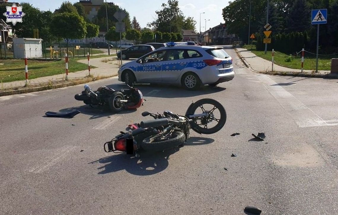 Tomaszów Lubelski: Motorowerzyści zderzyli się na skrzyżowaniu. Jeden trafił do szpitala