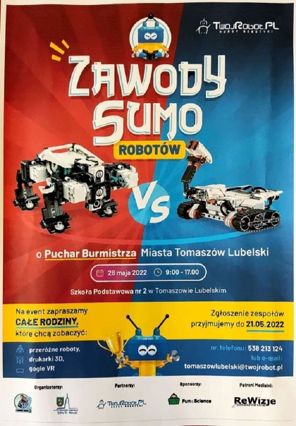 Tomaszów Lubelski: Powrót sumo robotów