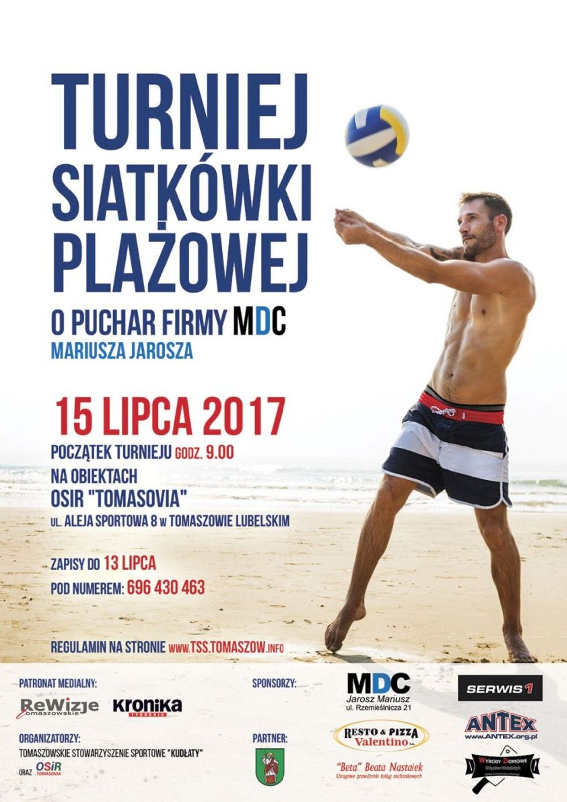 Tomaszów Lubelski: Turniej Siatkówki Plażowej. Trwają zapisy