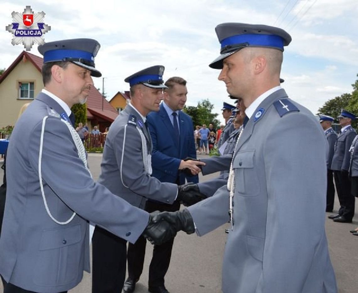 Tomaszowscy policjanci świętowali w Ulhówku (ZDJĘCIA)
