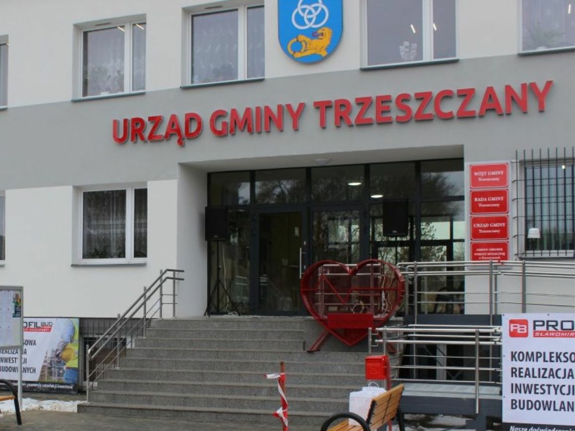 Urząd Gminy Trzeszczany w powiecie hrubieszowskim.