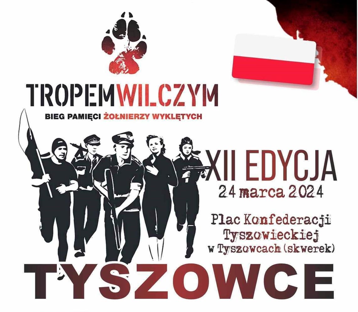 24 marca ze skweru w Tyszowcach wystartuje „Bieg Tropem Wilczym”.