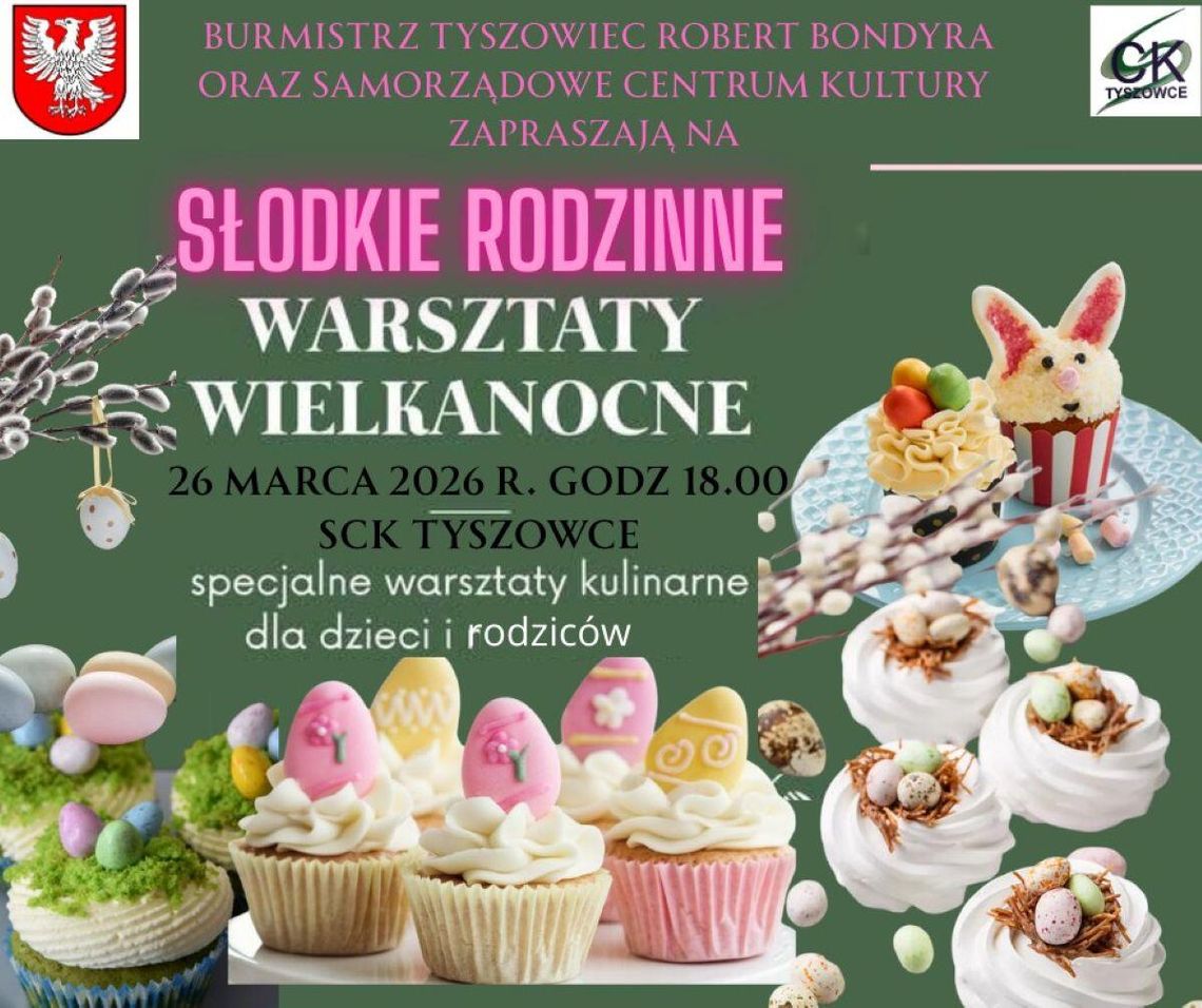 Słodkie rodzinne warsztaty wielkanocne. To nowa propozycja warsztatów kulinarnych dla dzieci i rodziców z gminy Tyszowce.