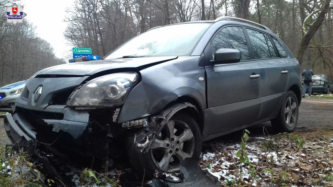 Tyszowce: Trzy samochody zderzyły się na śliskiej drodze