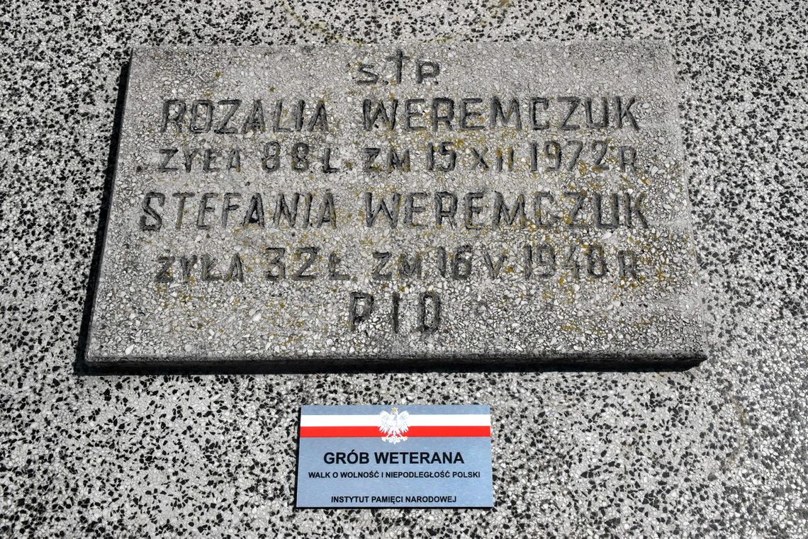 Uchanie: IPN uznał mogiłę hm. Stefanii Weremczuk za grób weterana walk o wolność i niepodległość Polski
