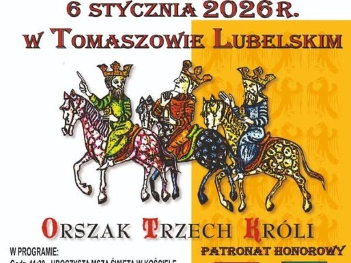 6 stycznia ulicami Tomaszowa Lubelskiego po raz 13. przejdzie Orszak Trzech Króli.