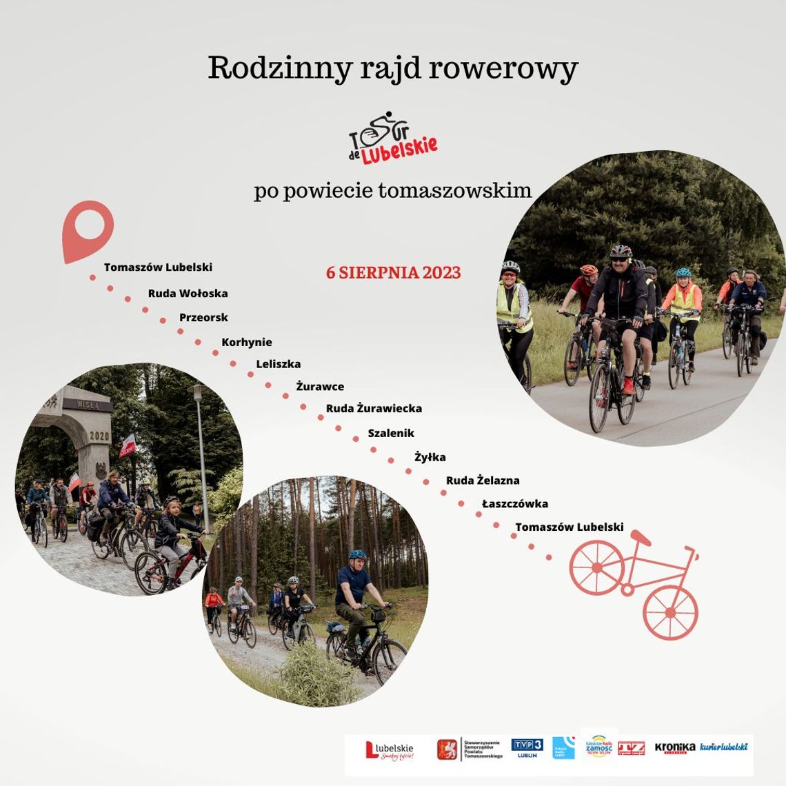 W niedzielę Rajd Rowerowy Tour de Lubelskie. Możliwe utrudnienia dla kierowców