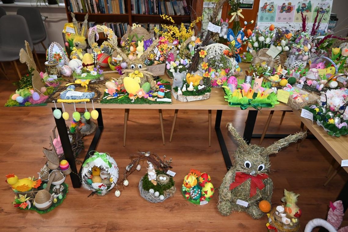 Na Gminny Konkurs Plastyczny „Wielkanocne stroiki i pisanki” w Majdanie Górnym zgłoszono ponad 100 prac.