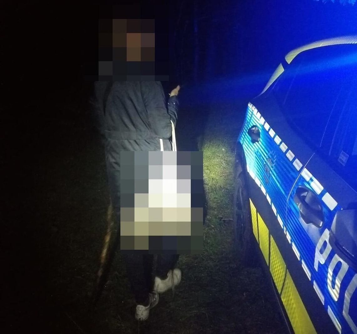 48-latka, która wybrała się na grzyby, zgubiła się w lesie po zmroku i miała w telefonie zaledwie 1% baterii.