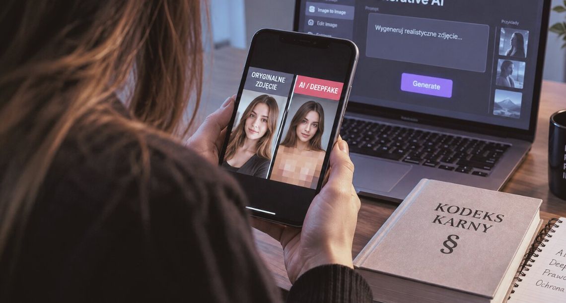 Wrzucasz zdjęcie, AI je „rozbiera”. Sejm chce karać za seksualne deepfake'i Kodeks karny już dziś posługuje się pojęciem wizerunku „wytworzonego albo przetworzonego” w przepisach dotyczących treści pornograficznych z udziałem małoletnich. Takiego doprecyzowania nie ma jednak w art. 191a.