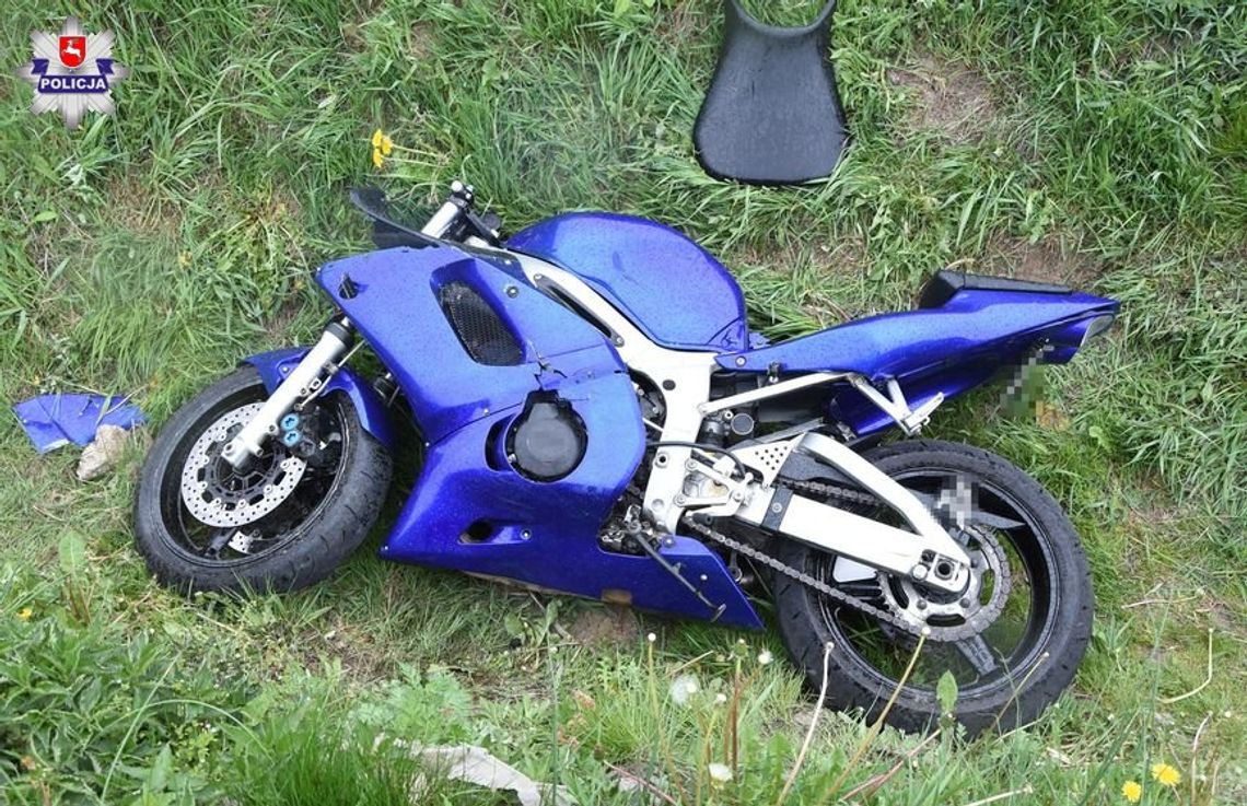 Wypadek motocyklisty w Łukowej. Zderzył się z osobówką