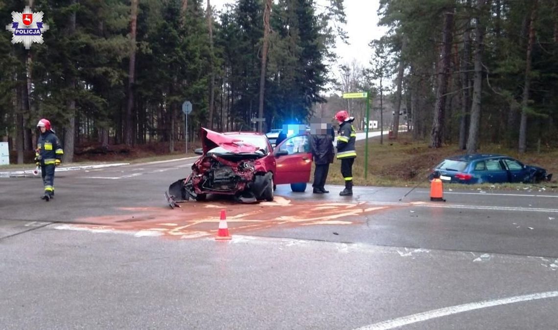 Wypadek na skrzyżowaniu w Suścu