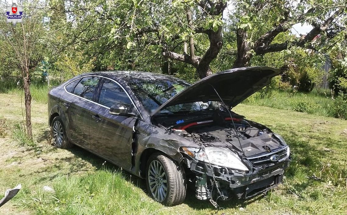 Samochód wypadł z drogi i rozbił się na drzewie. Kierowca nie żyje  [ZDJĘCIA]