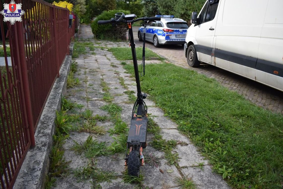 Wypadek z udziałem hulajnogi i busa w Zamościu.