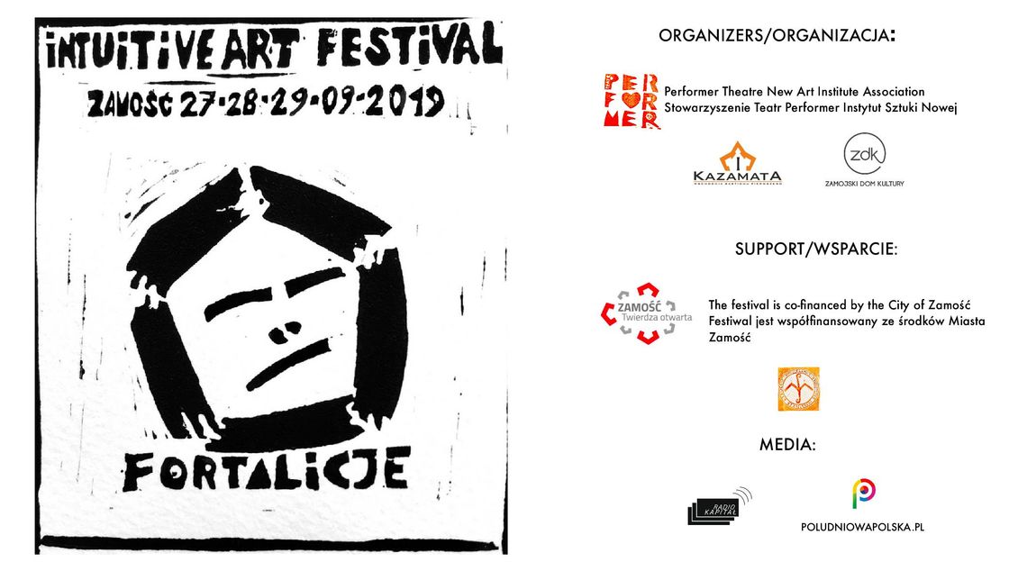 Zamość: 22 Festiwal Sztuk Intuitywnych Fortalicje (PROGRAM)