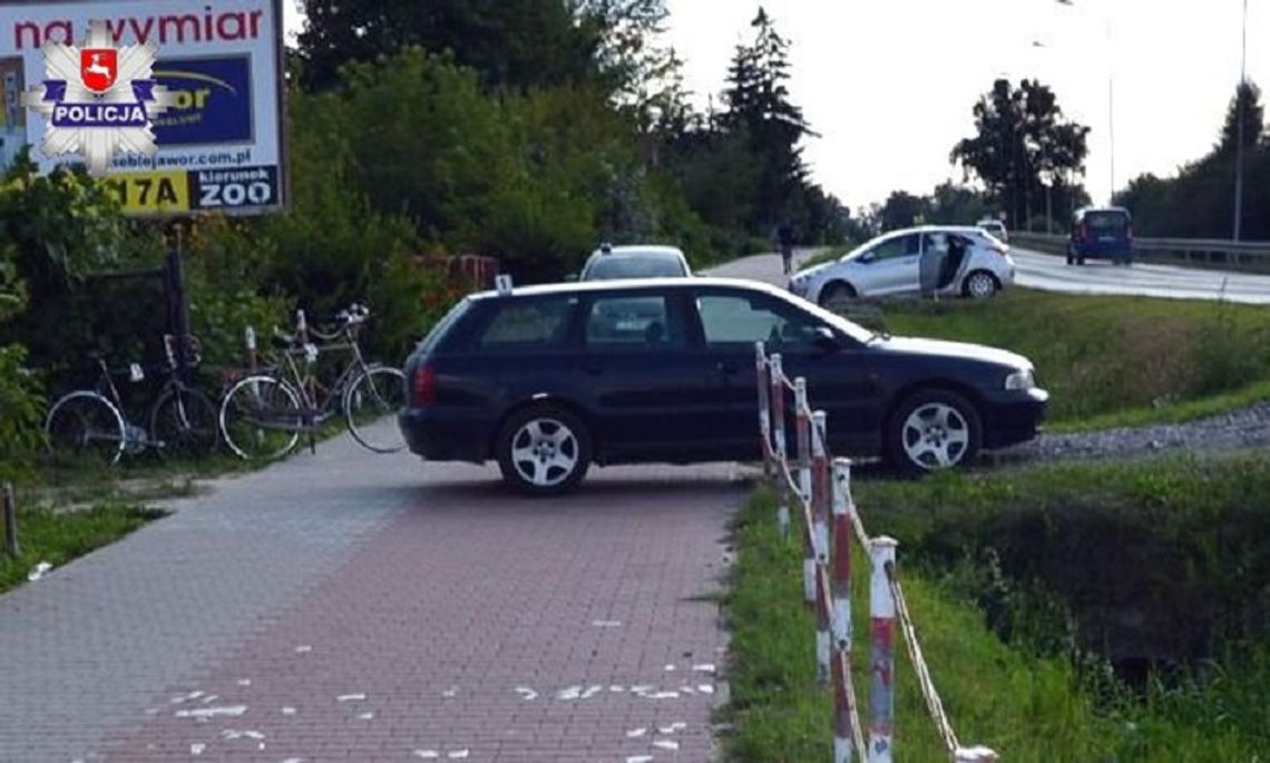 Zamość: 22-latek potrącił audi dwie rowerzystki na ul. Lipskiej