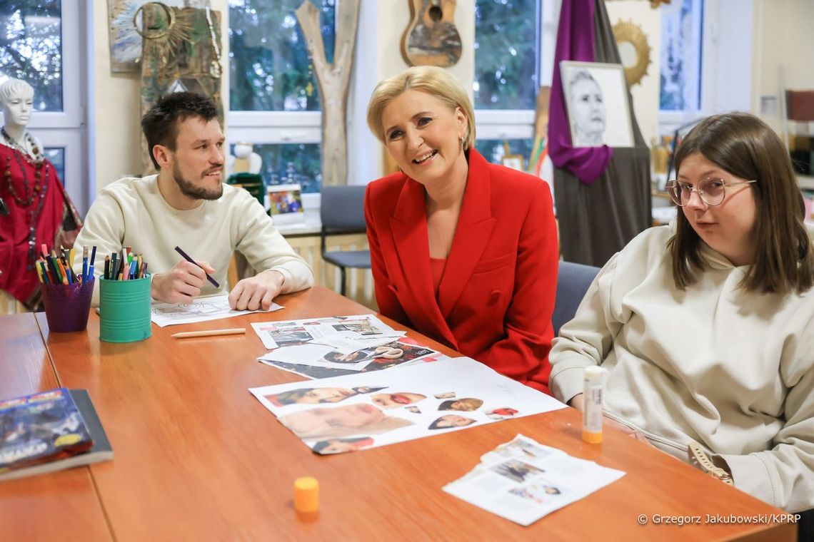 Pierwsza Dama - Agata Kornhauser-Duda - podczas wizyty w Zamościu.