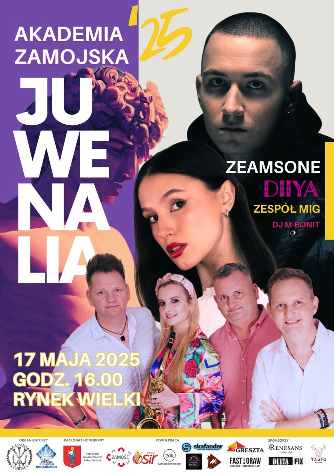 Zamość: Akademia Zamojska odlicza dni do Juwenaliów. Wiadomo już kto wystąpi na scenie 17 maja rozpoczną się Juwenalia Akademii Zamojskiej.