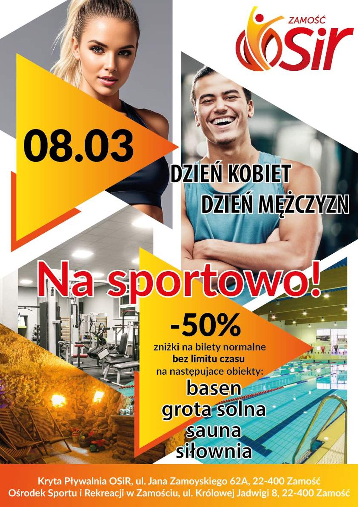 Zamość: Basen, grota solna, siłownia, sauna. Z okazji dnia kobiet bilety tańsze o 50 proc. Zamość: Basen, grota solna, siłownia, sauna. Z okazji dnia kobiet bilety tańsze o 50 proc.
