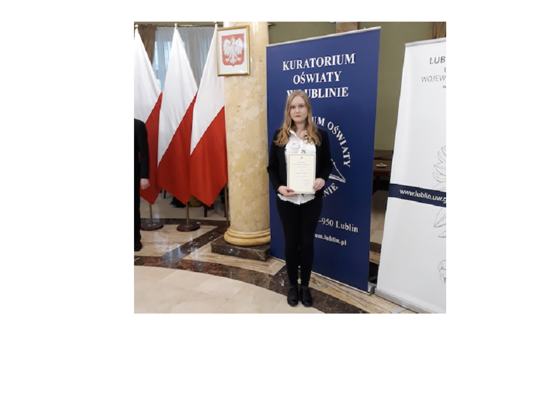 Zamość: Katarzyna Tymura z I LO stypendystką Prezesa Rady Ministrów