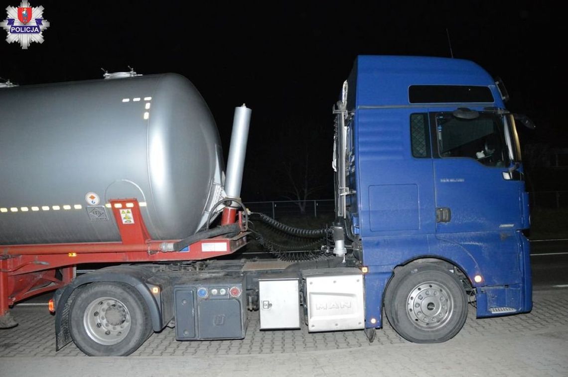 40-latek z powiatu zamojskiego kierował cysterną, podczas gdy był kompletnie pijany.