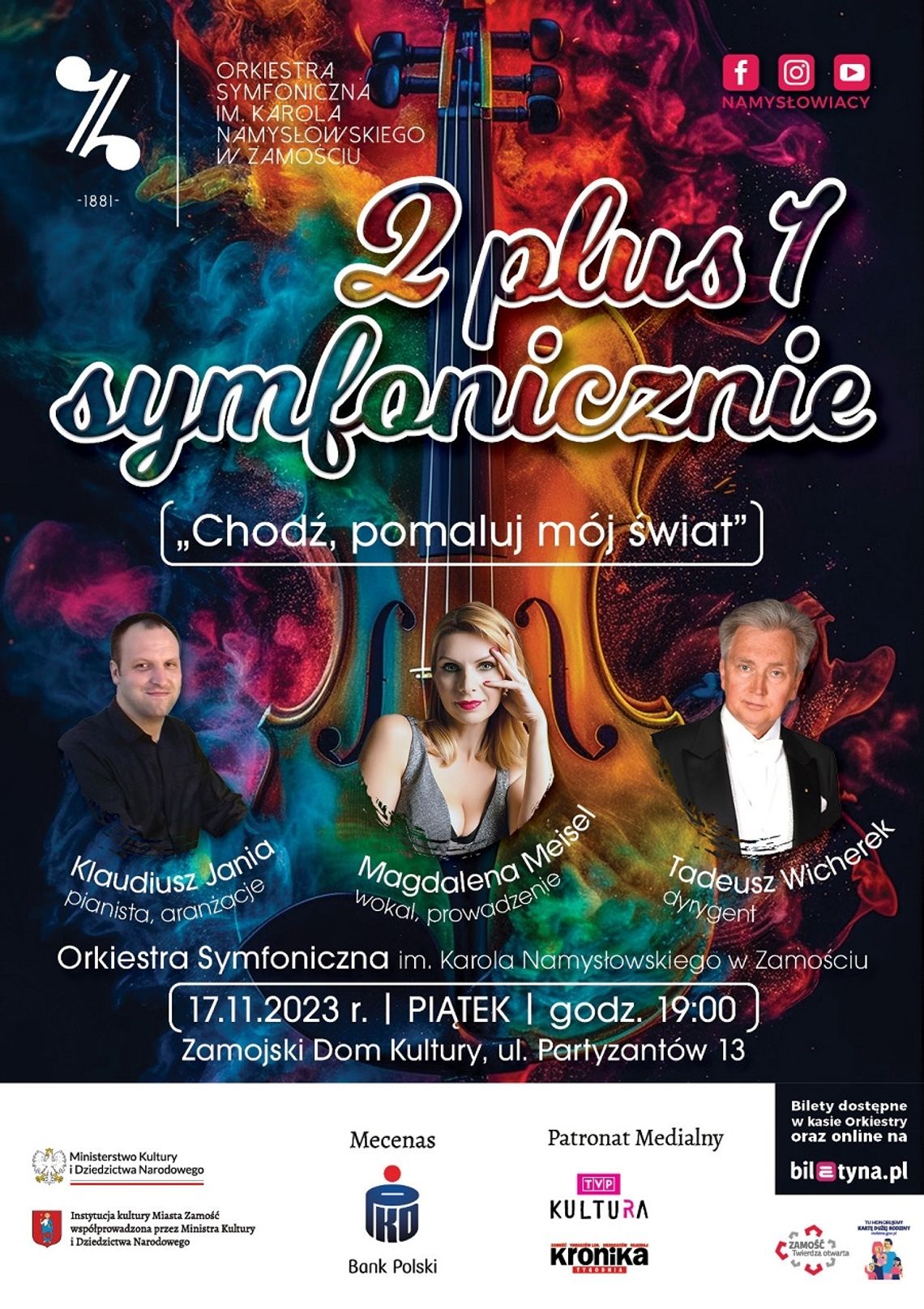 Koncert „2 plus 1 symfonicznie” już 17 listopada.