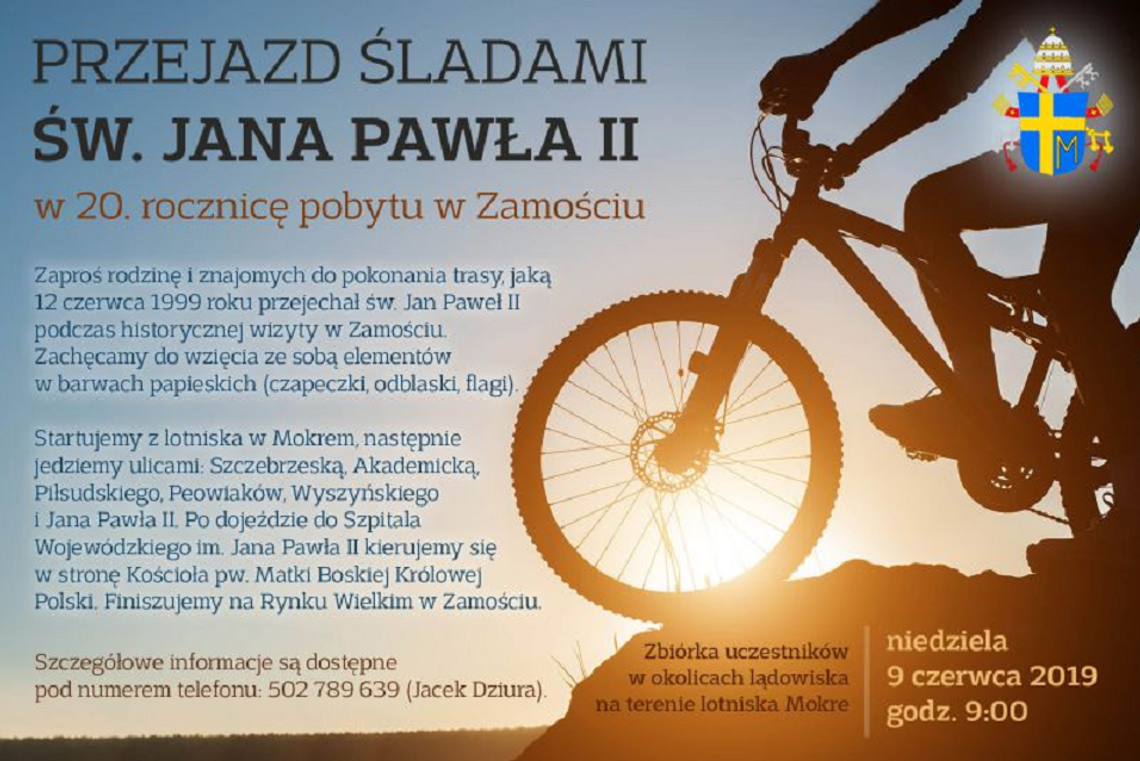 Zamość: Na rowerze śladami Jana Pawła II
