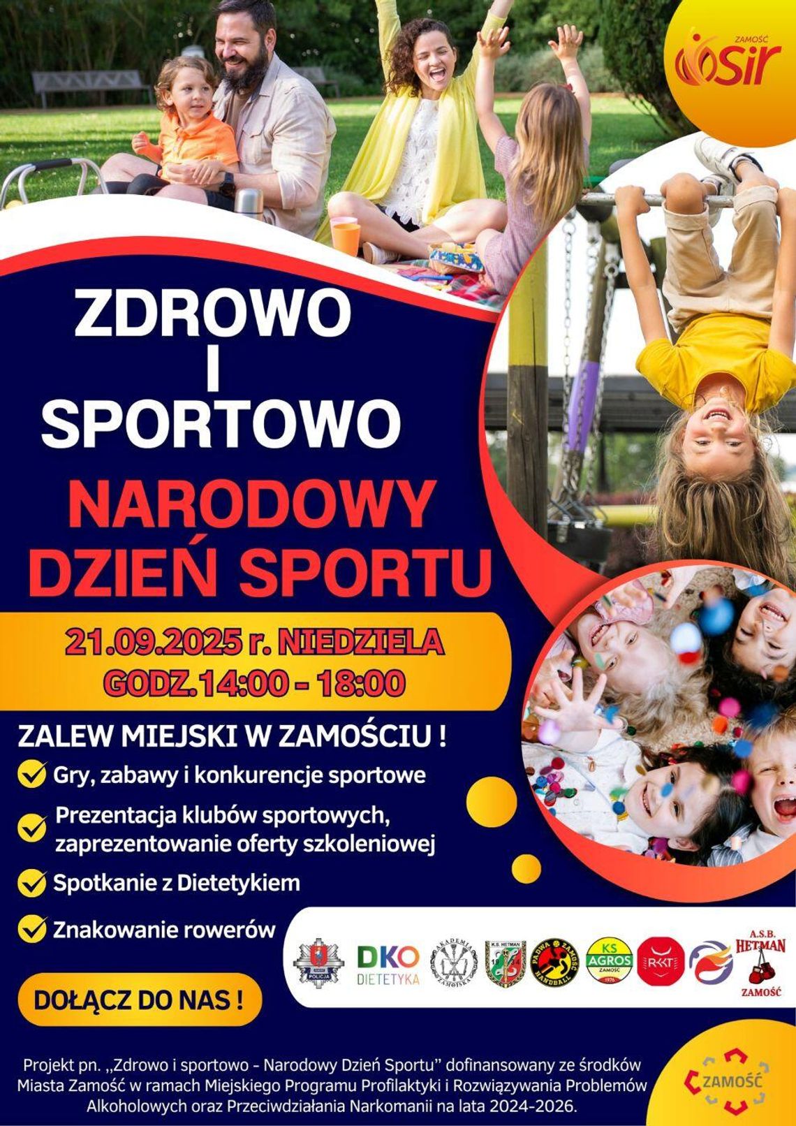 Zamość: Niedziela zdrowo i sportowo - Narodowy Dzień Sportu
