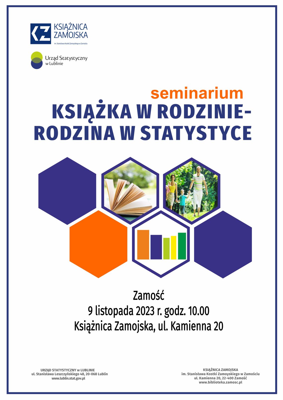 Zamość: O książce w rodzinie i rodzinie w statystyce. Seminarium w Książnicy