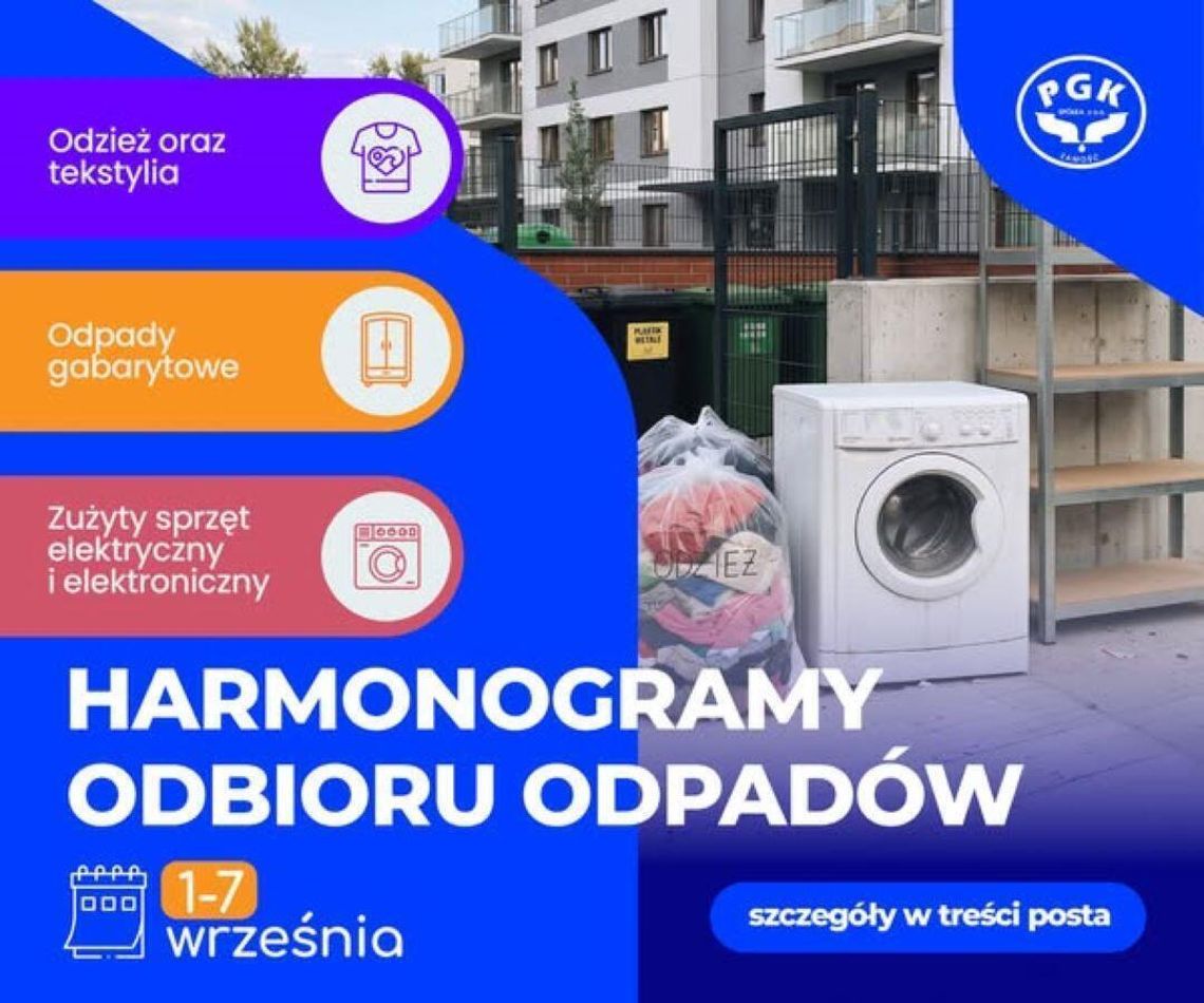 Zamość. Odbiór odpadów i tekstyliów Zamość. Odbiór odpadów i tekstyliów