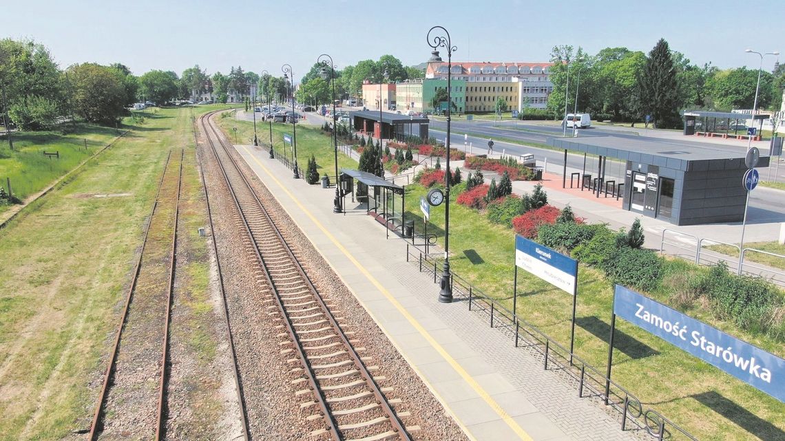 Peron na przystanku Zamość Starówka będzie miał 200 m długości. Zakończenie prac planowane jest na IV kwartał 2023 r.