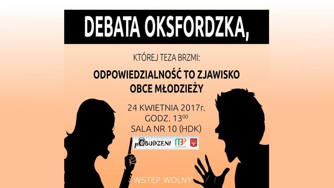 Zamość: Porozmawiajmy o odpowiedzialności. Debata Oksfordzka w HDK