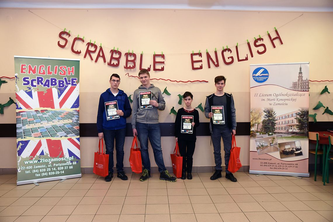 Zamość: Scrabble English w II LO. Kto wygrał?