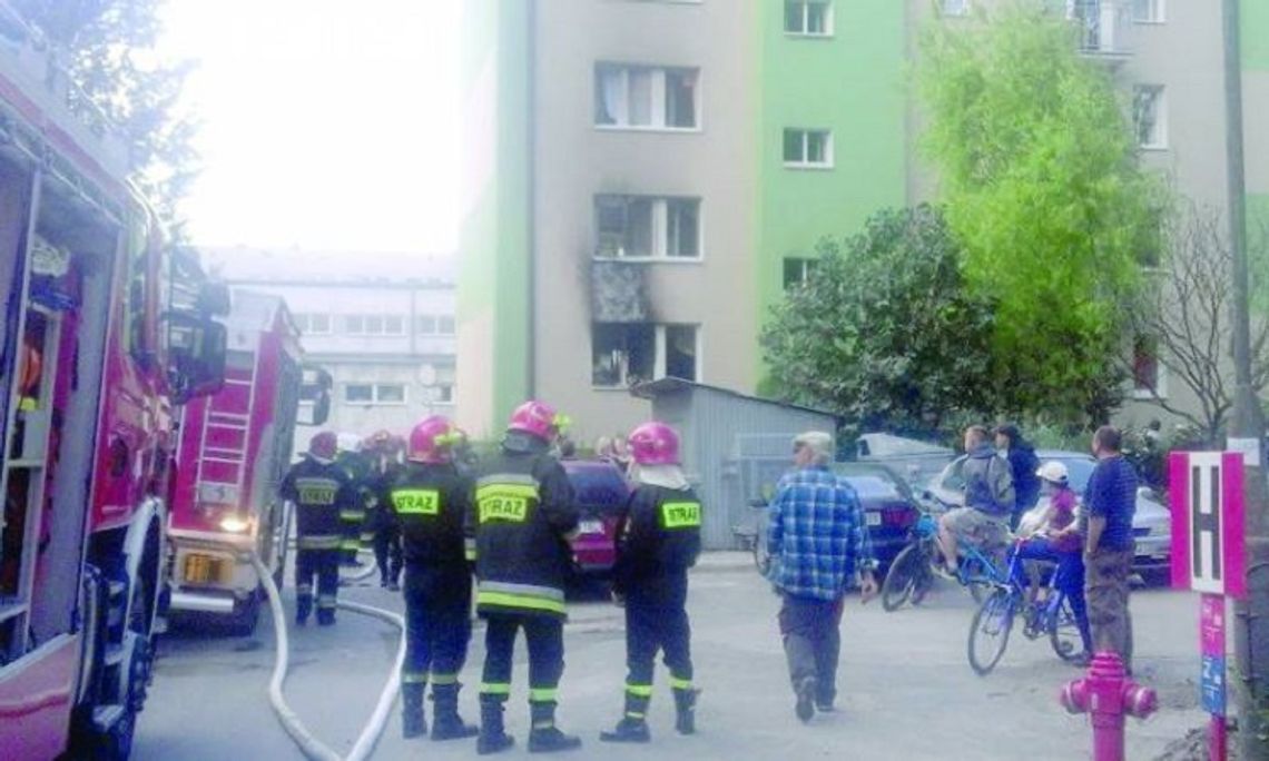 Zamość: Spłonęło mieszkanie na os. Peowiaków