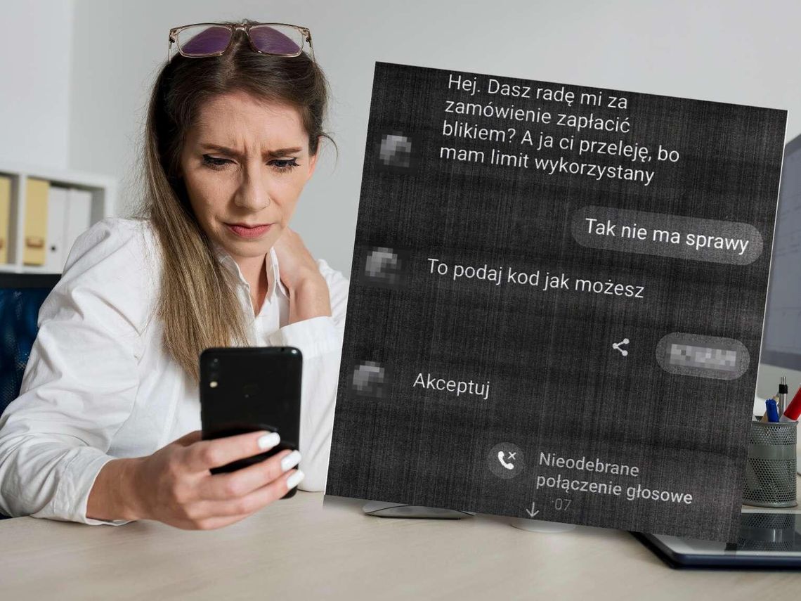 Zamość: Straciła 2 tys. zł, bo uwierzyła „koleżance” z Messengera. Oszust wyłudził BLIKa 2 razy