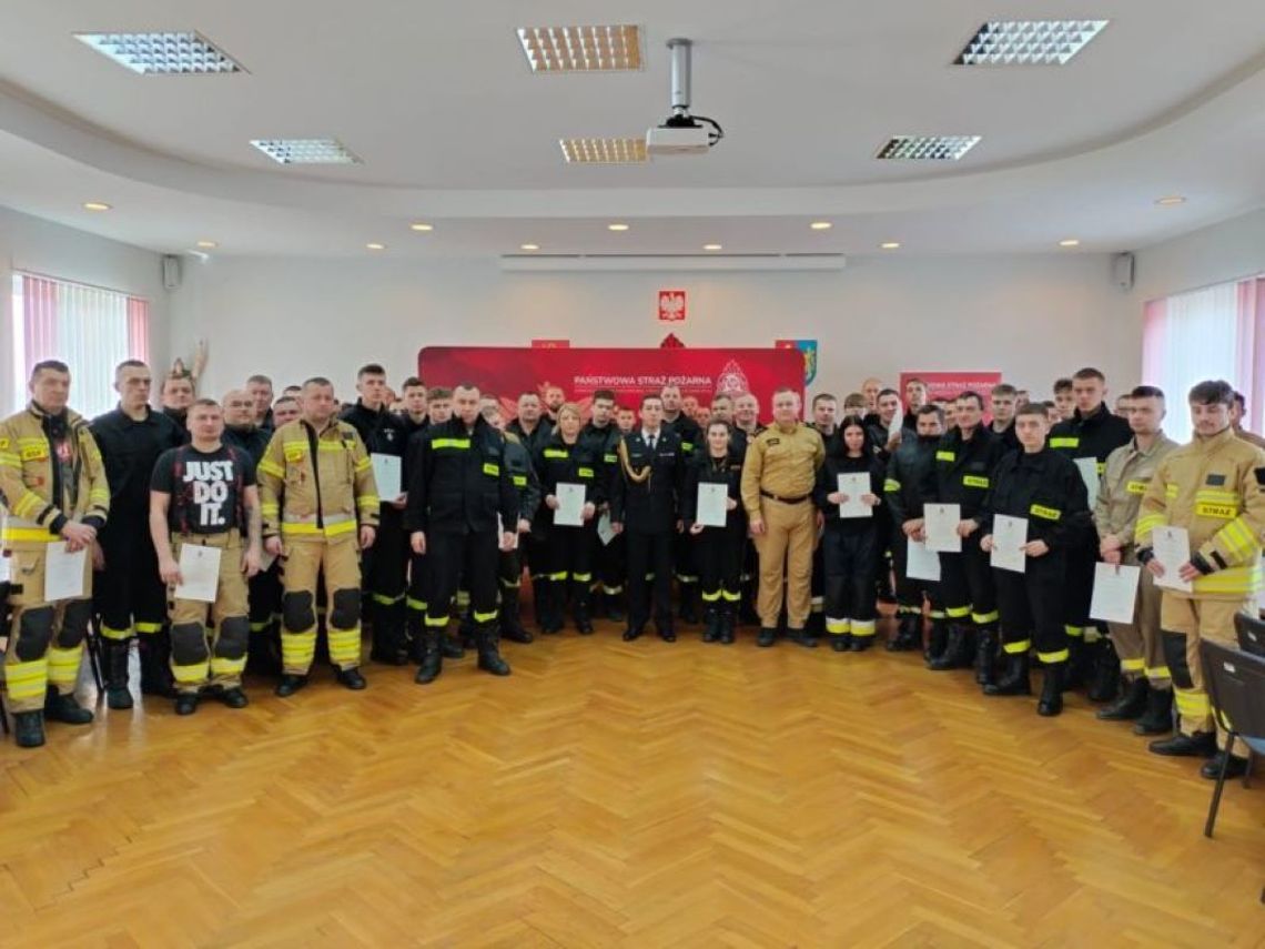 W Komendzie Miejskiej Państwowej Straży Pożarnej w Zamościu zakończone zostało kolejne szkolenie podstawowe dla strażaków ratowników OSP.