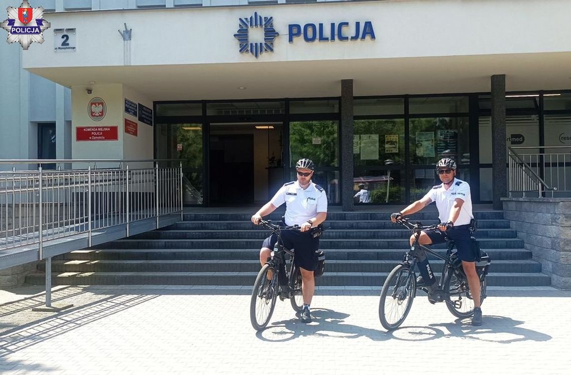 W czwartek 5 czerwca na ulice Zamościa wyjechał pierwszy rowerowy patrol.