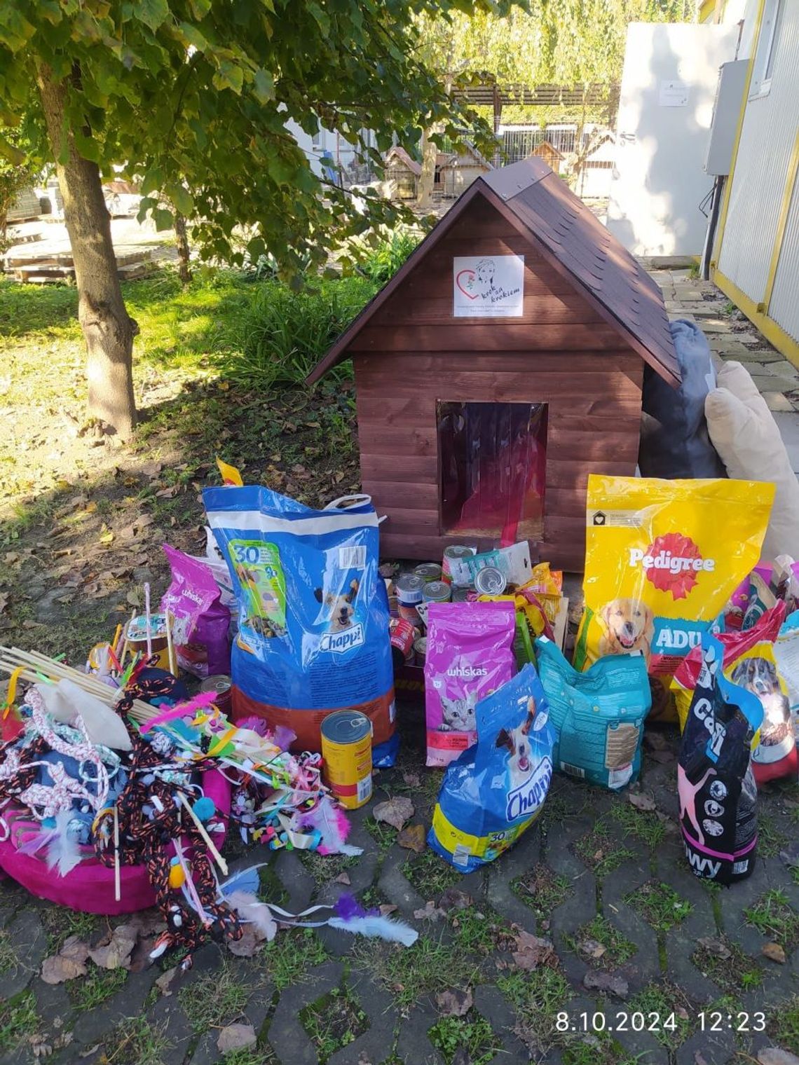 Uczestnicy prowadzonego przez zamojskie Stowarzyszenie Pomocy Dzieciom Niepełnosprawnym „Krok za krokiem” Warsztatu Terapii Zajęciowej  pomogli bezdomnym zwierzętom.