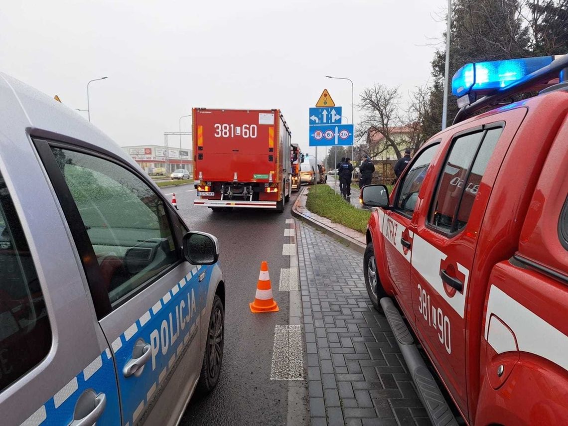 Ul. Szczebrzeska w Zamościu. To tu uszkodzono rurę z gazem.