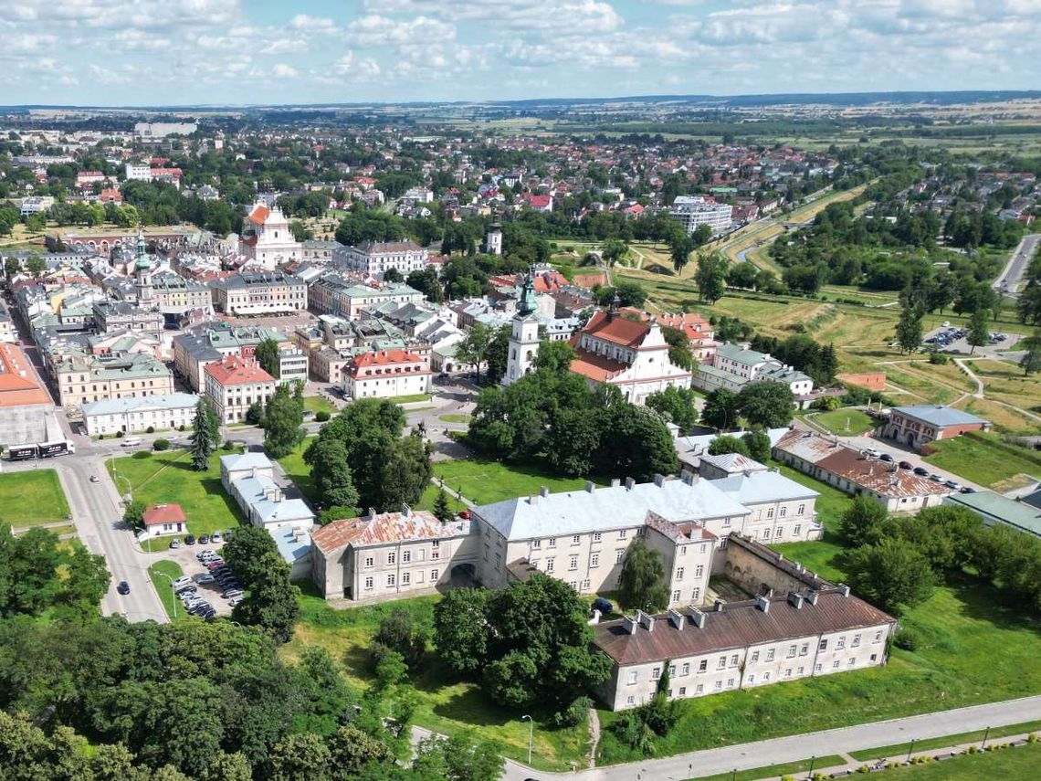 Widok na Stare Miasto w Zamościu.