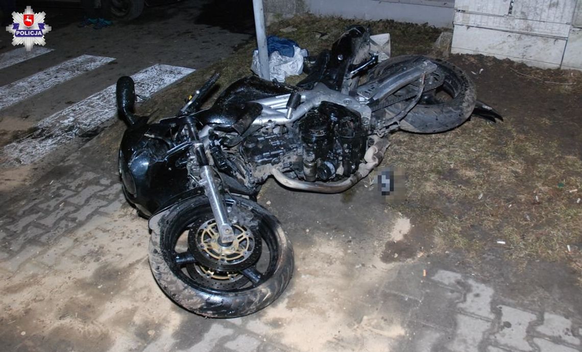 Zamość: Wypadek motocyklisty na ul. Piłsudskiego
