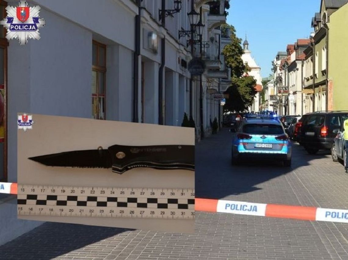 Zamość: Za ugodzenie nożem na ulicy dostał zarzut uszkodzenia ciała