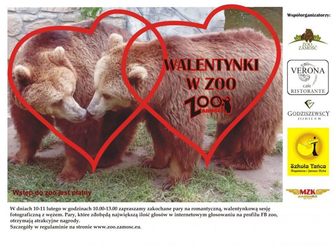 Zamość: Zakochani wśród zwierząt, czyli walentynkowy konkurs w ZOO