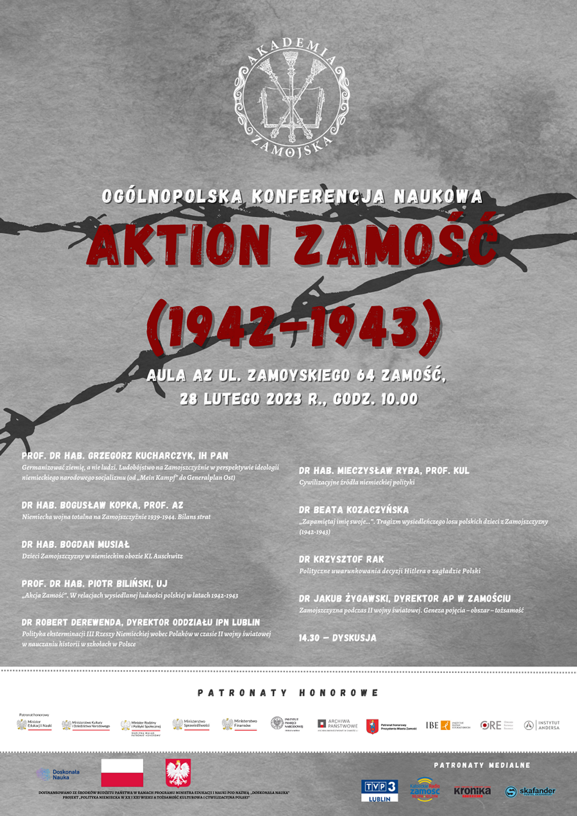 Zamość: Znani historycy przemówią na konferencji naukowej „Aktion Zamość (1942-1943)”