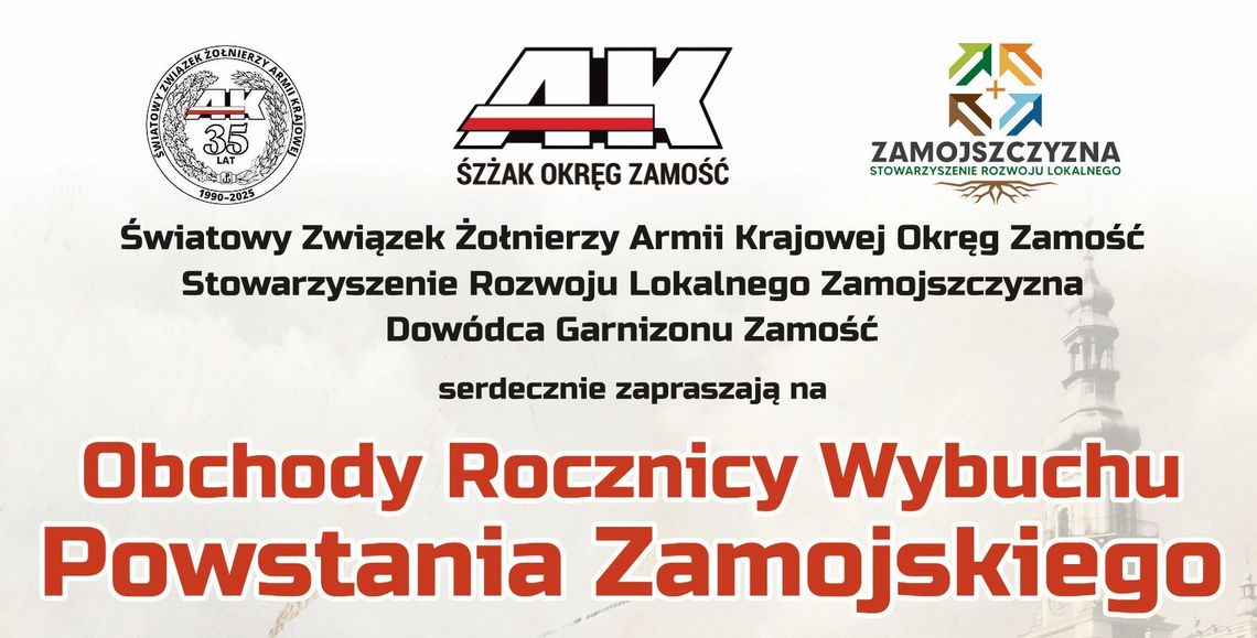 W niedzielę (23 listopada) w Zamościu zaplanowano obchody 83. rocznicy wybuchu powstania zamojskiego.