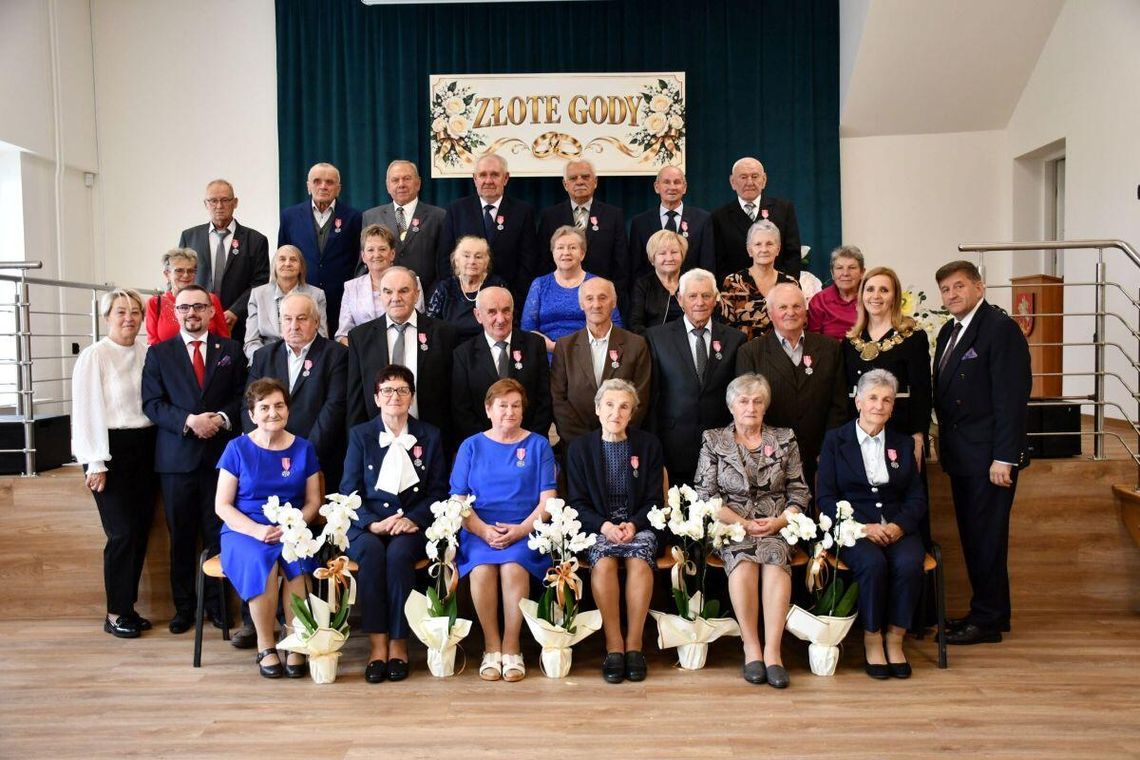 "Złote" małżeństwa z gminy Komarów-Osada.
