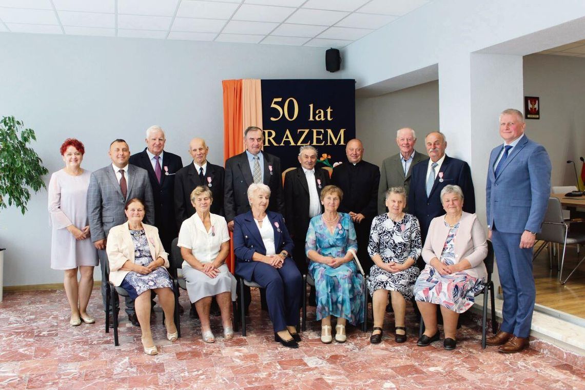 Osiem par małżeńskich z terenu gminy Miączyn przeżyło razem pół wieku.